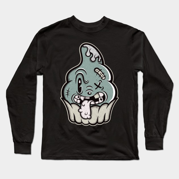 Cupcake Long Sleeve T-Shirt by laserblazt